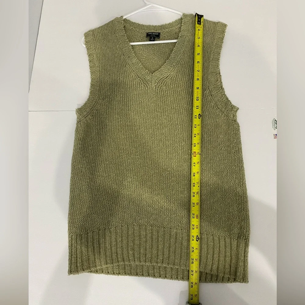 Todd Snyder Cotton Sweater Vest Men’s Size S Sage Green Italian Yarn Italy